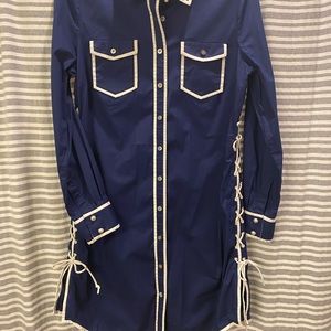 Tory Burch size 8 lace up dress